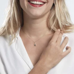 Pendentif Arduinna Or Jaune Saphir