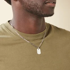 Pendentif Aymerik Argent Blanc