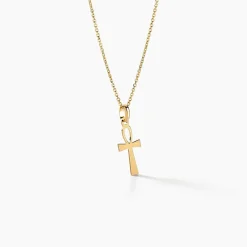 Pendentif Basilissa Croix De Vie Or Jaune