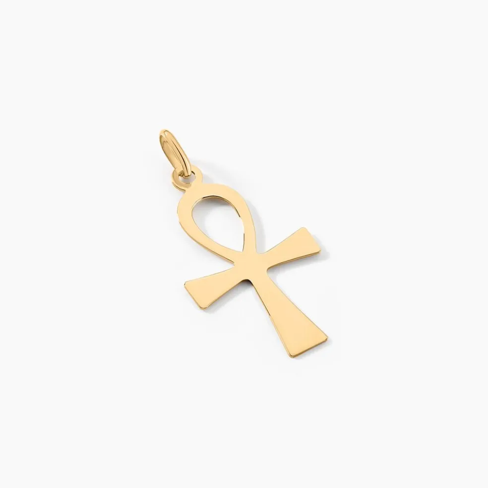 Pendentif Basilissa Croix De Vie Or Jaune