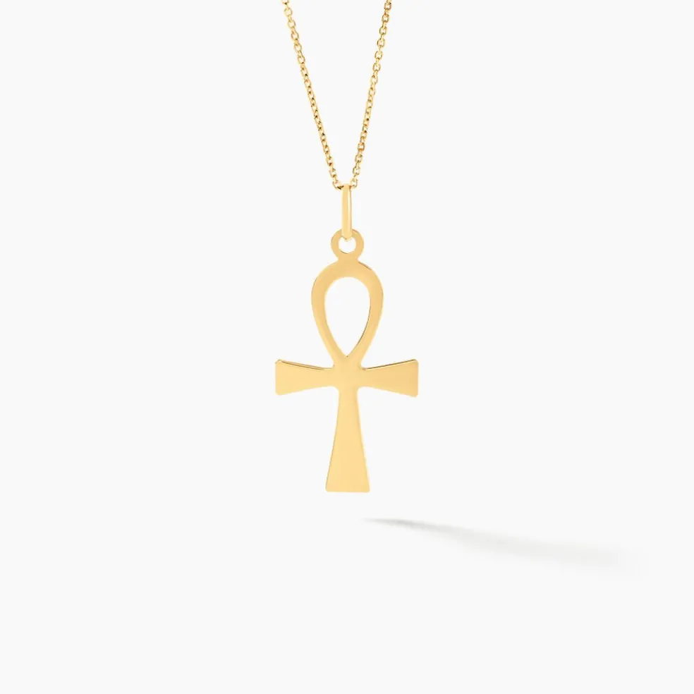 Pendentif Basilissa Croix De Vie Or Jaune