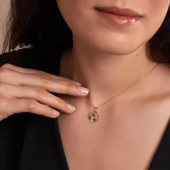 Pendentif Baylee Or Jaune Topaze Oxyde De Zirconium