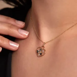 Pendentif Baylee Or Jaune Topaze Oxyde De Zirconium