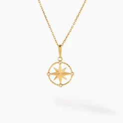 Pendentif Bethania Or Jaune Oxyde De Zirconium