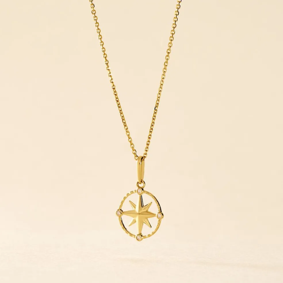 Pendentif Bethania Or Jaune Oxyde De Zirconium