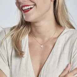 Pendentif Brewal Or Jaune Oxydes De Zirconium