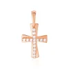 Pendentif Canice Croix Or Rose Oxyde De Zirconium