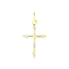 Pendentif Canice Croix Or Jaune Oxyde De Zirconium