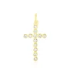 Pendentif Canice Croix Or Jaune Oxyde De Zirconium