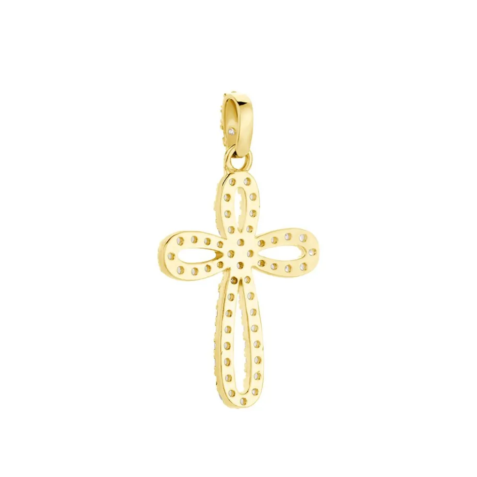 Pendentif Chastity Or Jaune Oxyde De Zirconium