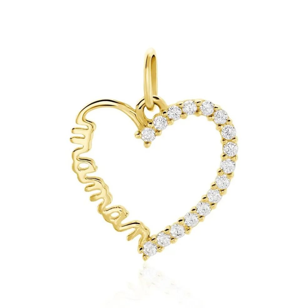 Pendentif Chiela Or Jaune Oxyde De Zirconium