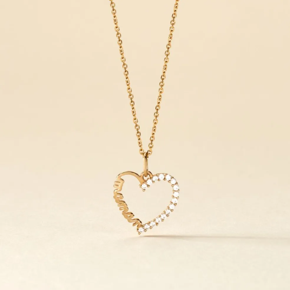 Pendentif Chiela Or Jaune Oxyde De Zirconium