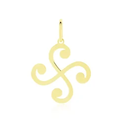 Pendentif Cobeia Croix Basque Or Jaune