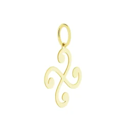 Pendentif Cobeia Croix Basque Or Jaune