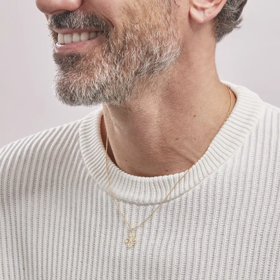 Pendentif Cobeia Croix Basque Or Jaune