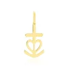 Pendentif Cobeia Croix De Camargue Or Jaune