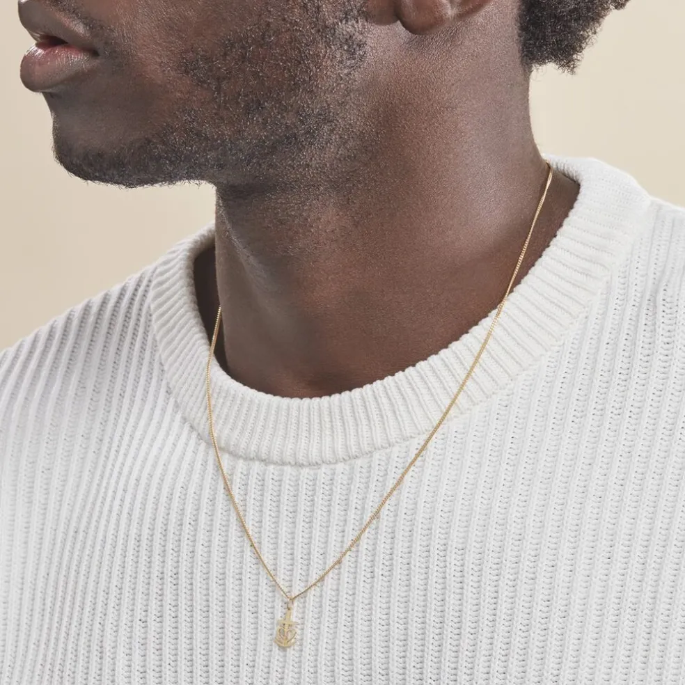 Pendentif Cobeia Croix De Camargue Or Jaune