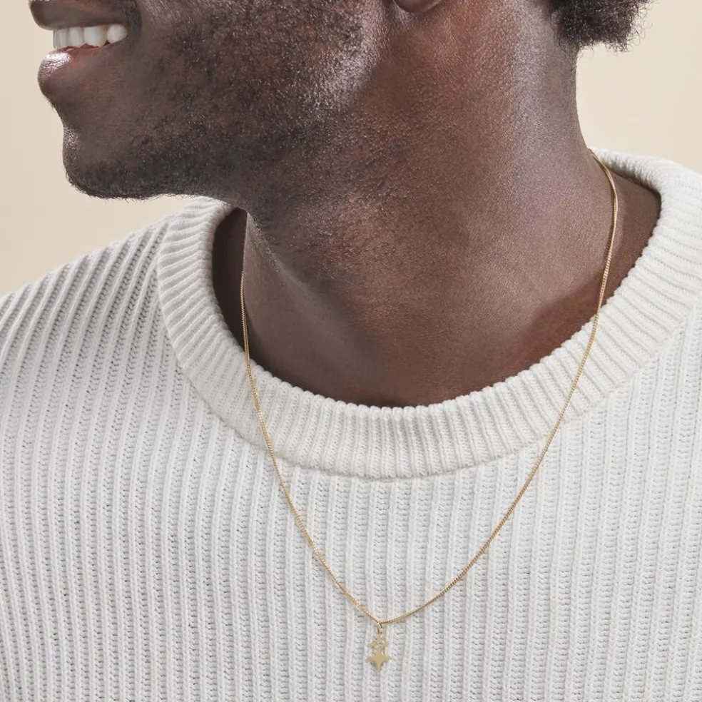 Pendentif Cobeia Croix Du Sud Or Jaune