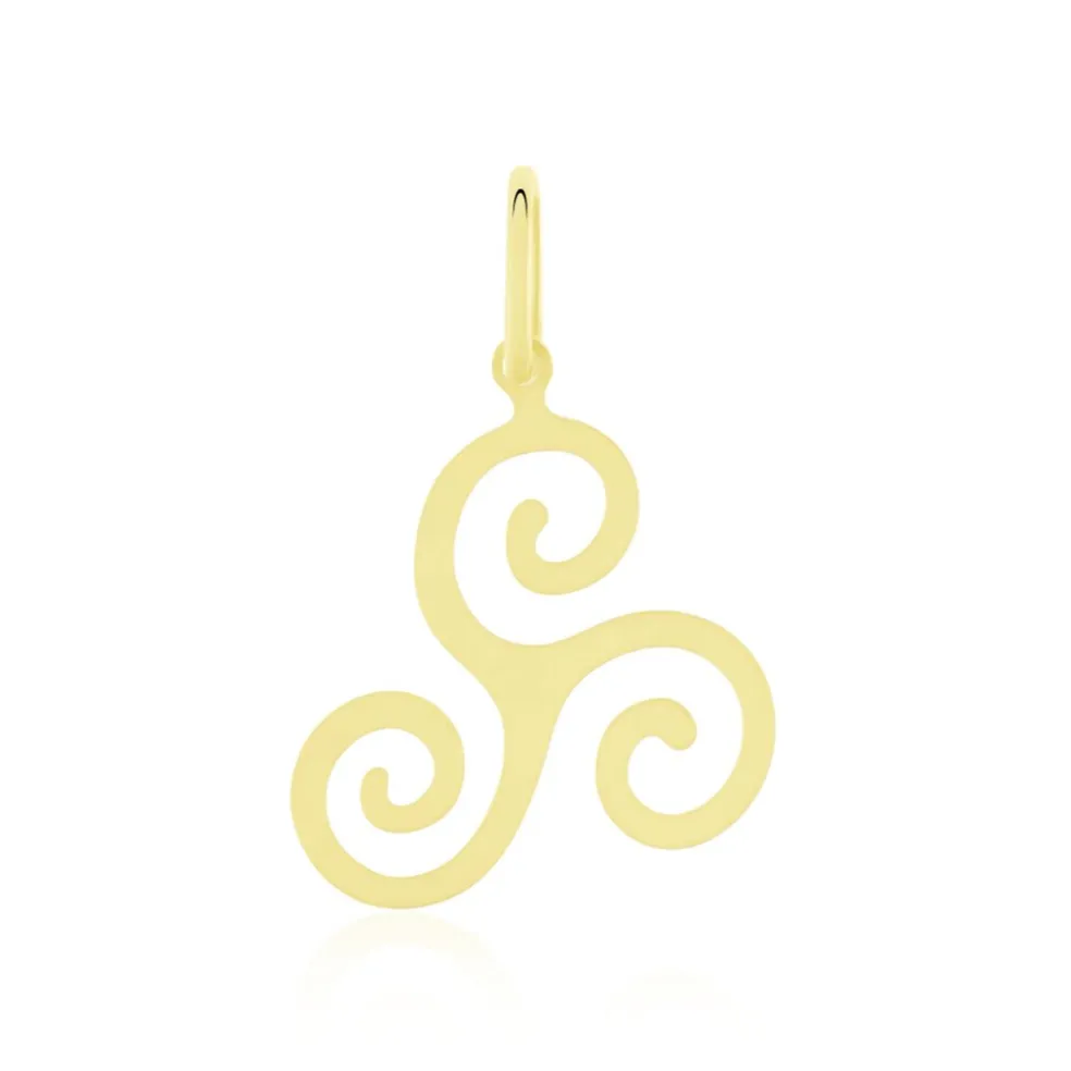 Pendentif Cobeia Triskel Or Jaune