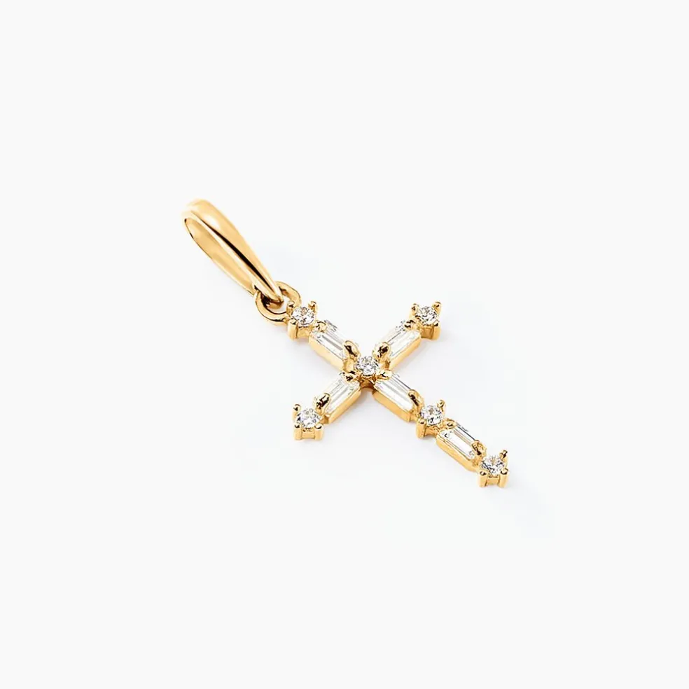 Pendentif Cornelio Or Jaune Oxyde De Zirconium