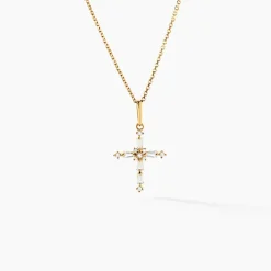 Pendentif Cornelio Or Jaune Oxyde De Zirconium