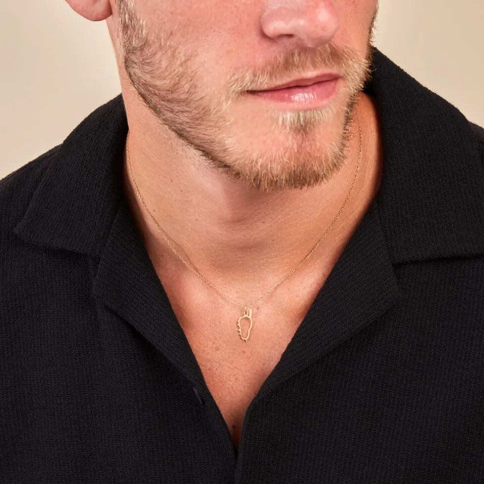 Pendentif Corse Plaqué Or Jaune