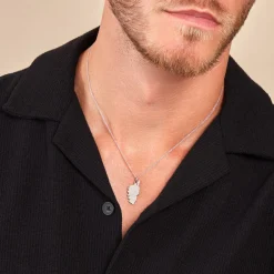 Pendentif Corsica Argent Blanc