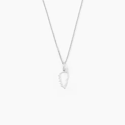 Pendentif Corsica Or Blanc