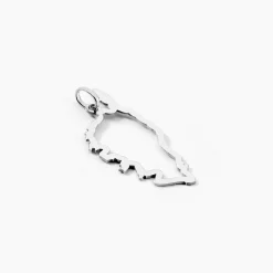 Pendentif Corsica Or Blanc