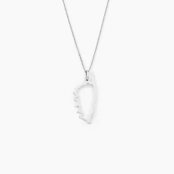 Pendentif Corsica Or Blanc