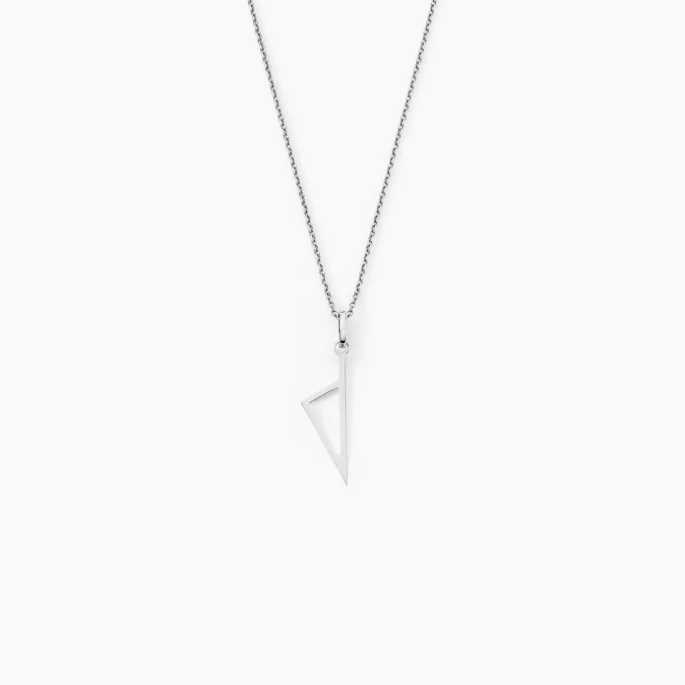 Pendentif Corsu Or Blanc