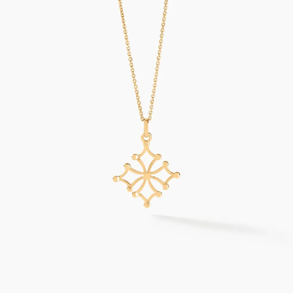Pendentif Dajo Croix Occitane Or Jaune