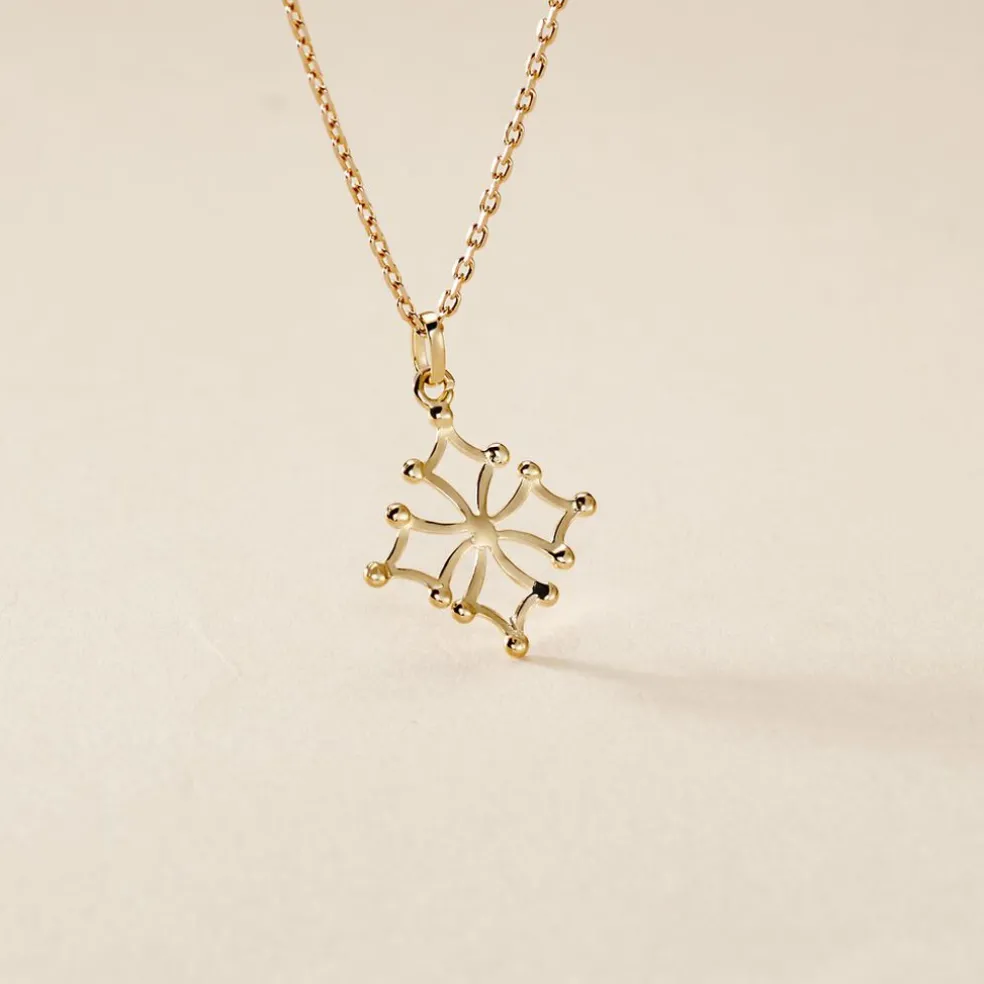 Pendentif Dajo Croix Occitane Or Jaune