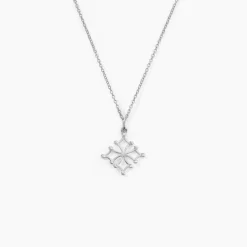 Pendentif Dajo Or Blanc