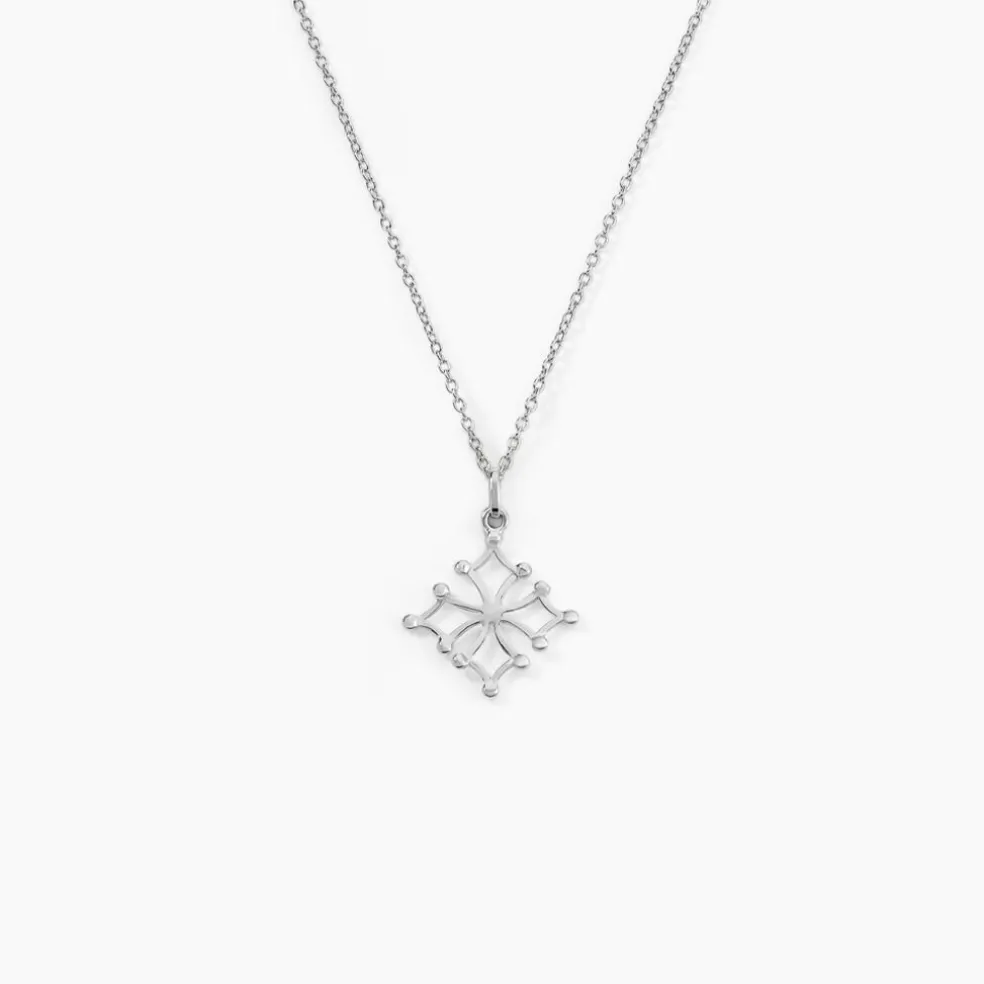 Pendentif Dajo Or Blanc