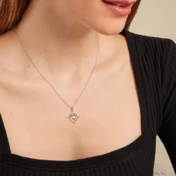 Pendentif Dajo Or Blanc