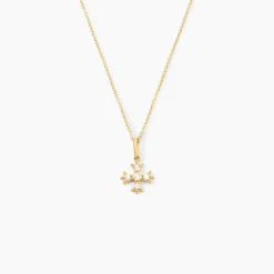 Pendentif Dajo Or Jaune Oxyde De Zirconium