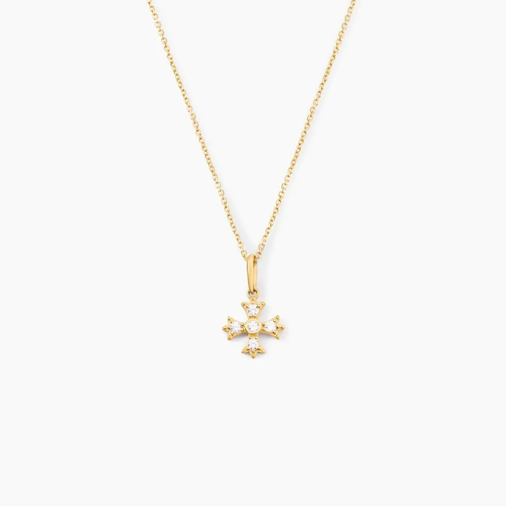 Pendentif Dajo Or Jaune Oxyde De Zirconium