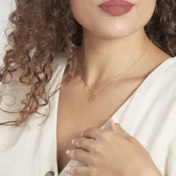 Pendentif Dalia Rosace Or Jaune