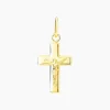 Pendentif Damian Croix Or Jaune