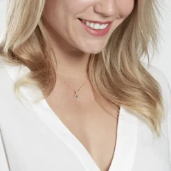 Pendentif Desiderius Or Jaune Topaze Oxydes De Zirconium