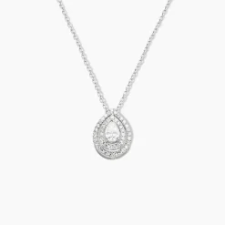 Pendentif Diamina Or Blanc Diamant