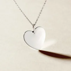 Pendentif Eba Argent Blanc