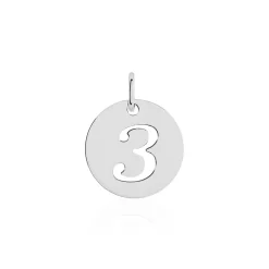 Pendentif Efiso Argent Blanc