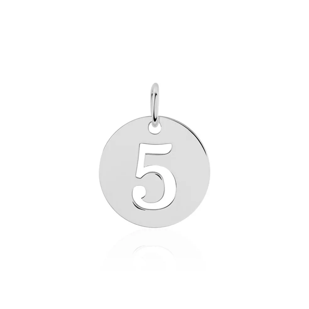 Pendentif Efiso Argent Blanc