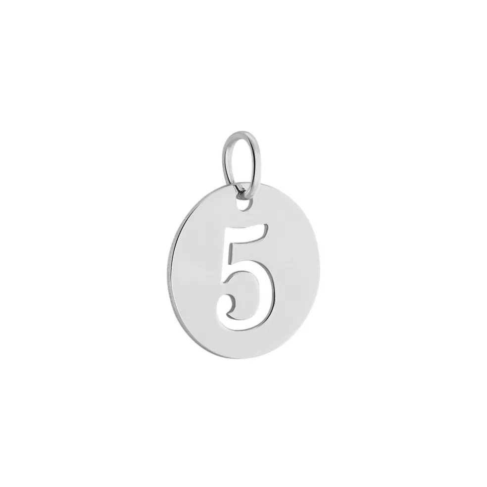 Pendentif Efiso Argent Blanc