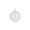 Pendentif Efiso Argent Blanc