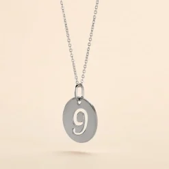 Pendentif Efiso Argent Blanc