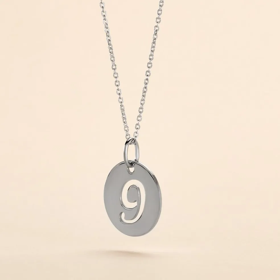 Pendentif Efiso Argent Blanc