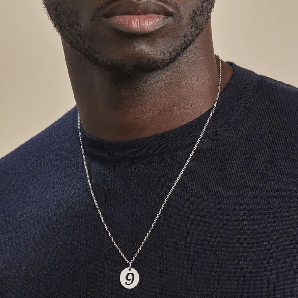 Pendentif Efiso Argent Blanc